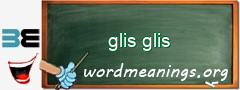 WordMeaning blackboard for glis glis